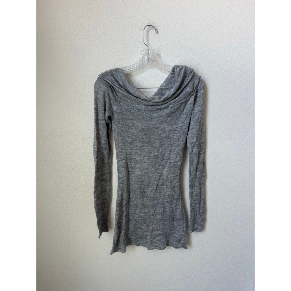 NWT Peppermayo Romeo Bardot Knit Top Grey Size Medium - Picture 4 of 7
